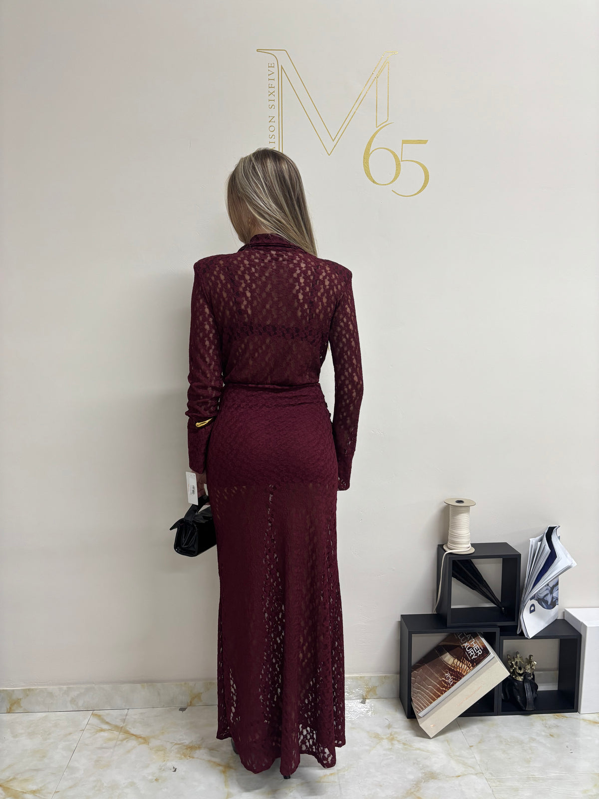 Dress Lace Burgundy