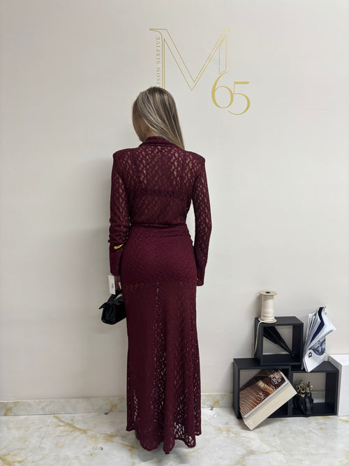 Dress Lace Burgundy