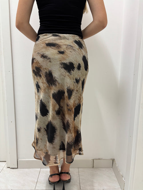 Gonna Midi Animalier