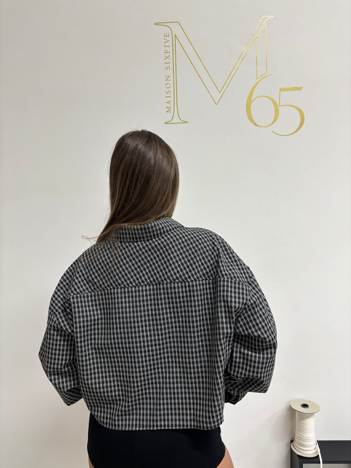 Camicia Tartan Crop