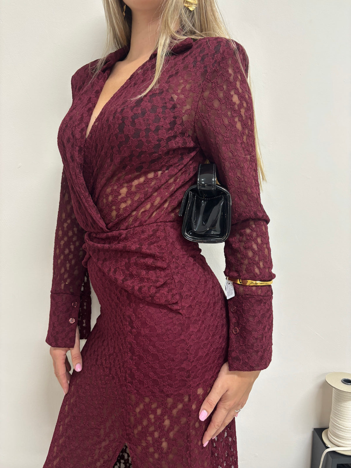 Dress Lace Burgundy
