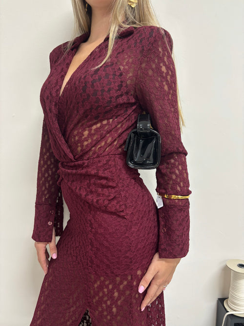 Dress Lace Burgundy