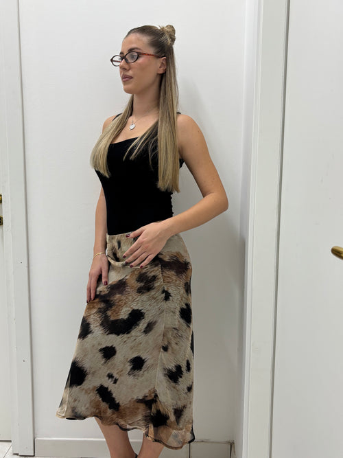 Gonna Midi Animalier