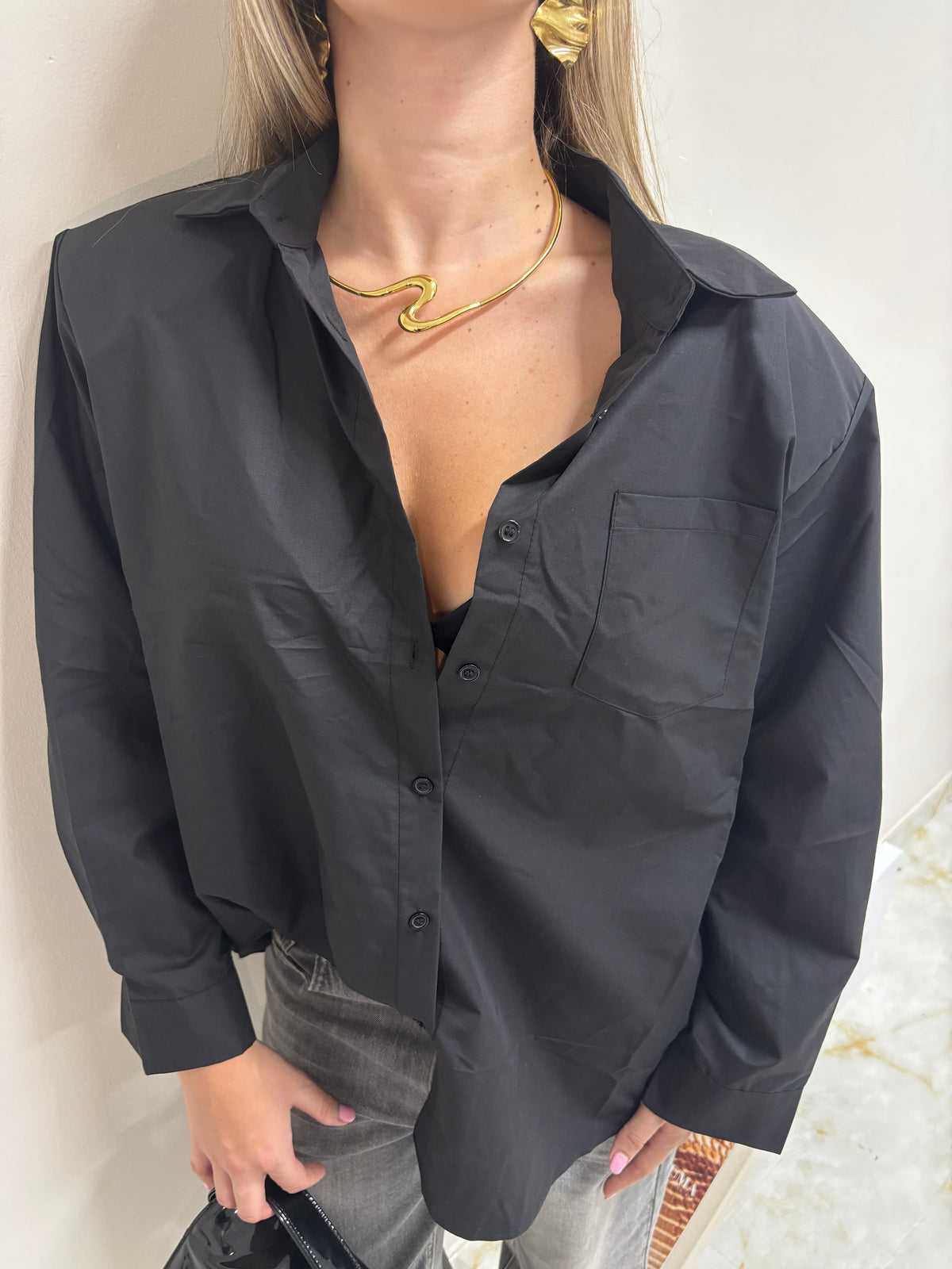Camicia Spalline Over
